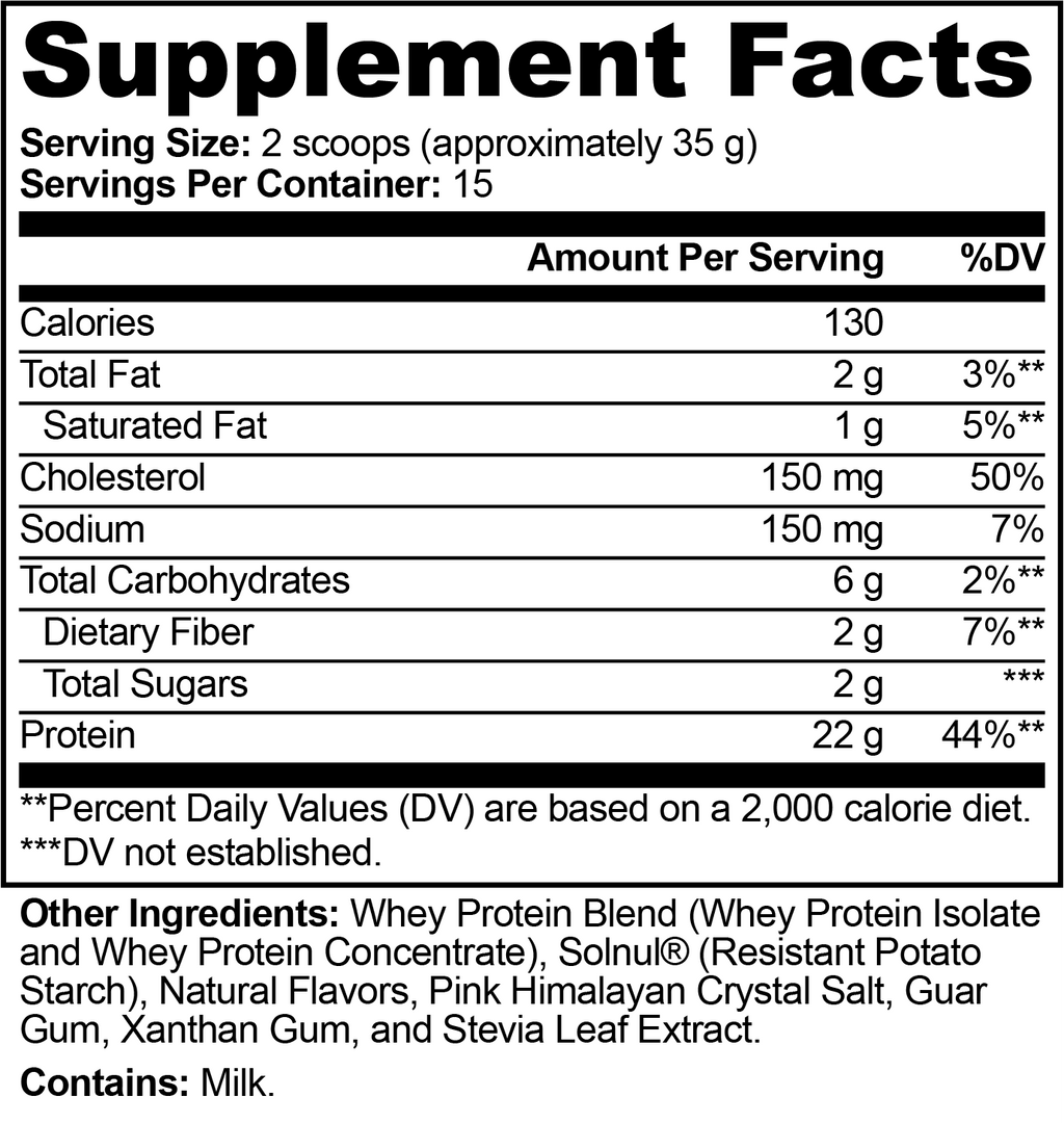 Performance Whey Protein Blend – Chocolate – 22g Protein