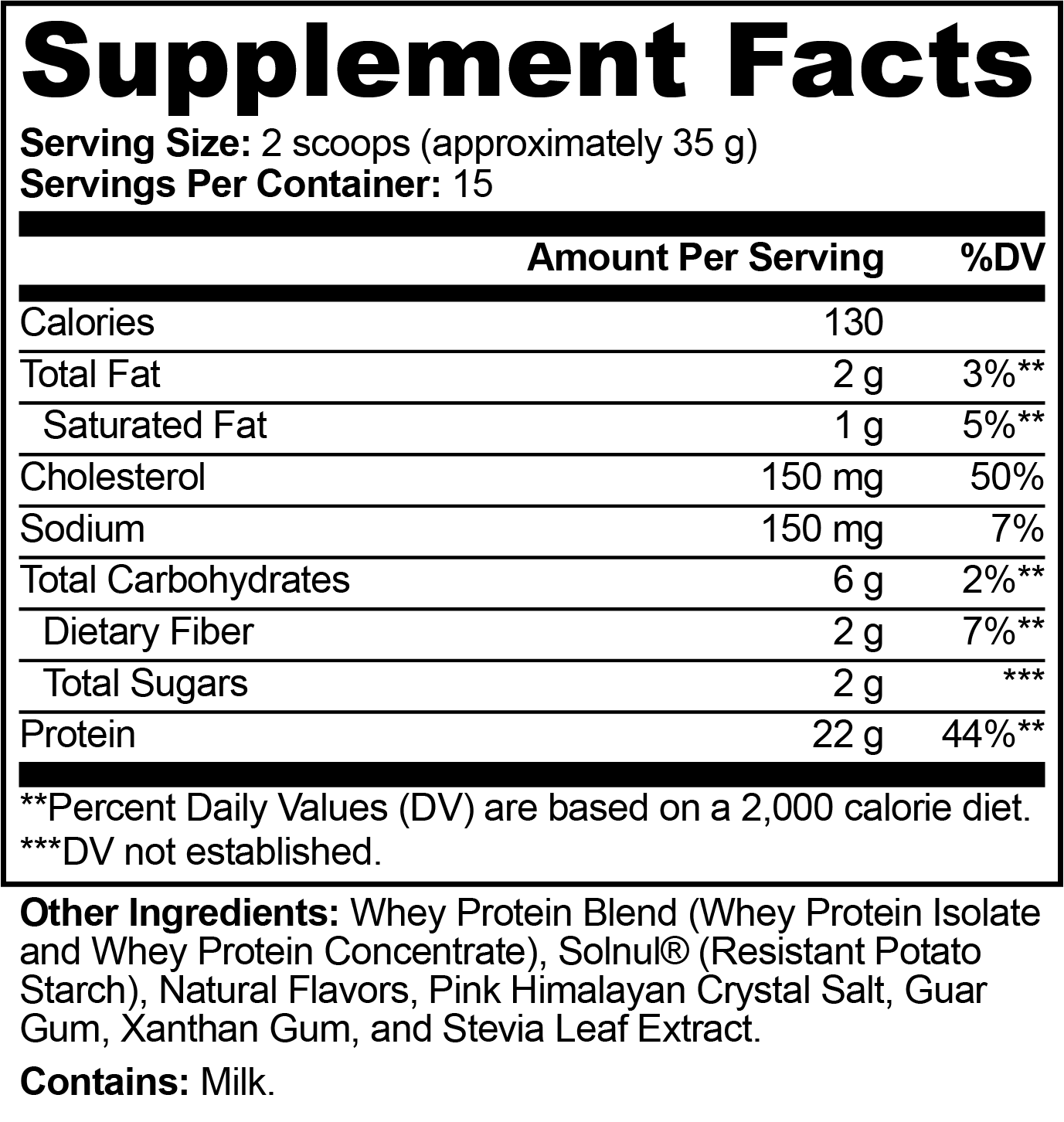 Performance Whey Protein Blend – Chocolate – 22g Protein