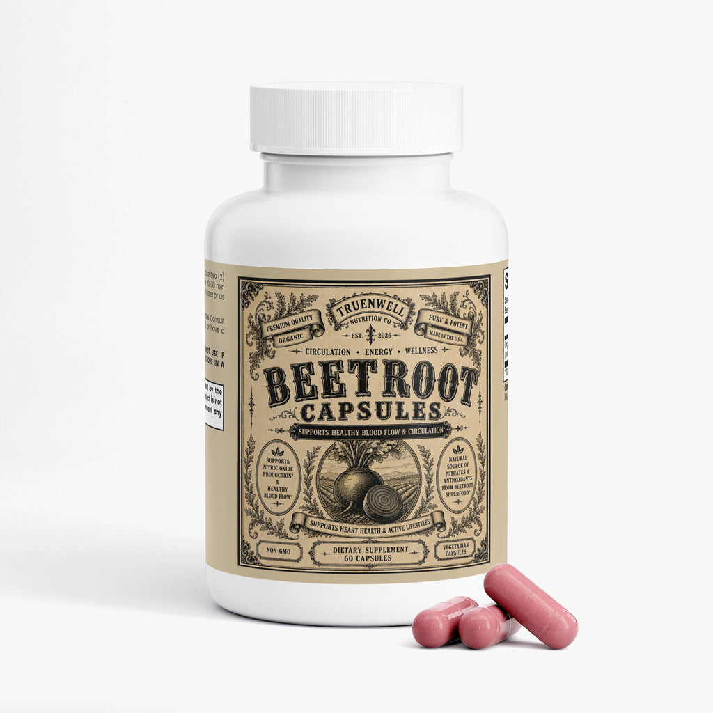 Beetroot Capsules Organic  – Supports Healthy Blood Flow & Circulation