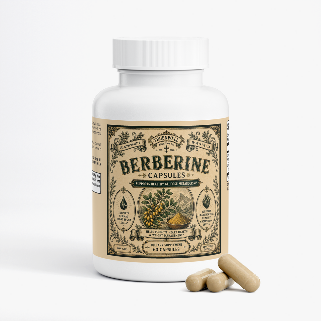 Berberine HCl Capsules – Metabolic Wellness Support – 60 Capsules