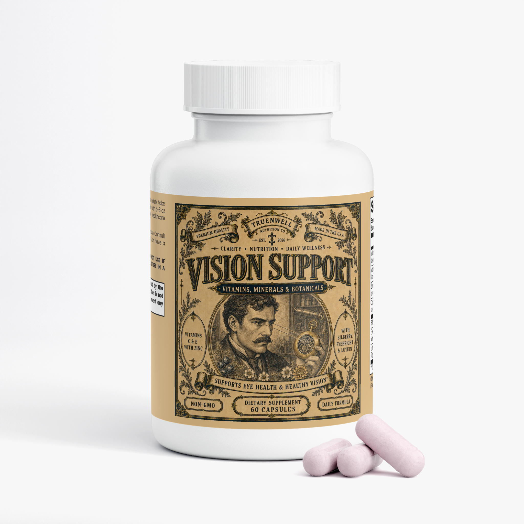 Vision Support with Bilberry, Eyebright & Lutein – 60 Capsules