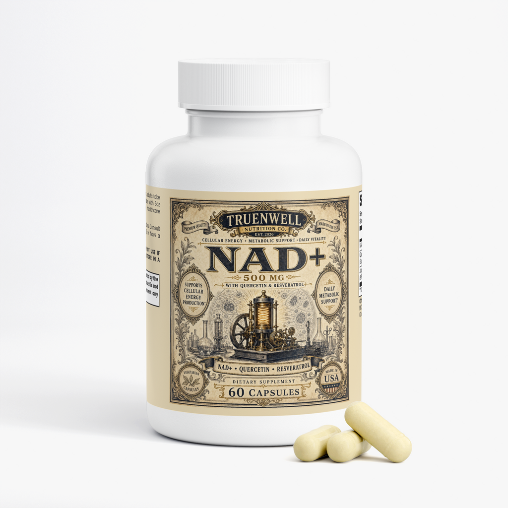 NAD+ 500 mg with Quercetin & Resveratrol – 60 Capsules