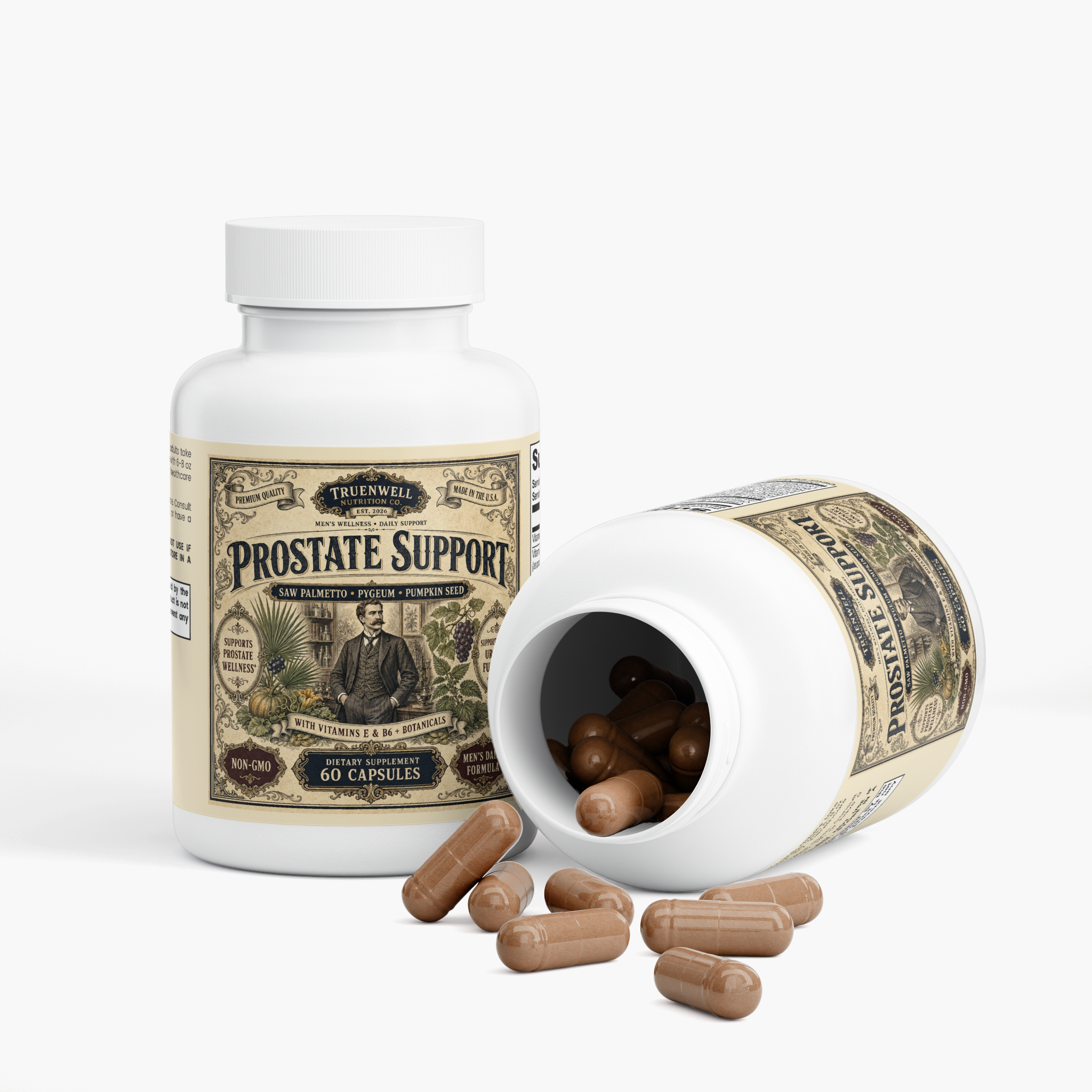 Prostate Support with Saw Palmetto, Pygeum & Pumpkin Seed – 60 Capsules