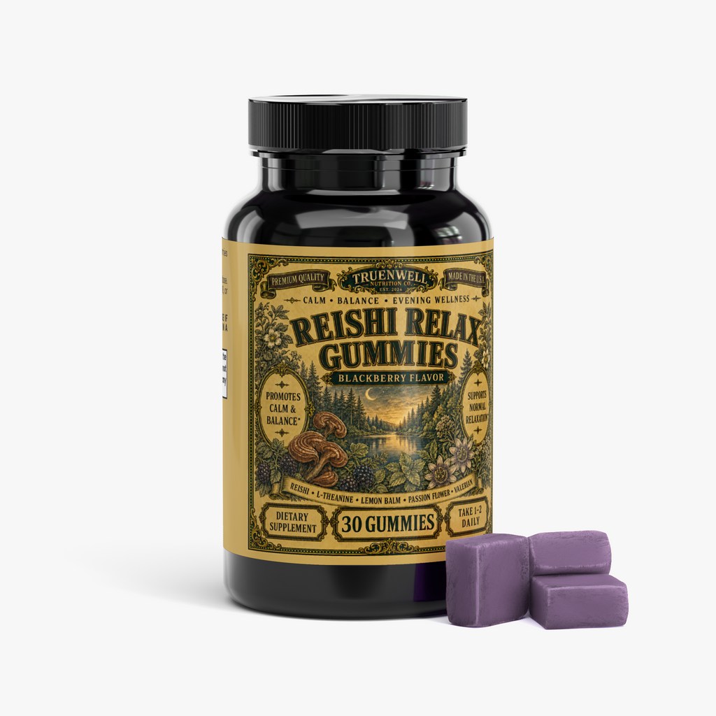 Reishi Relax Gummies – Blackberry Calm Support – 30 Gummies