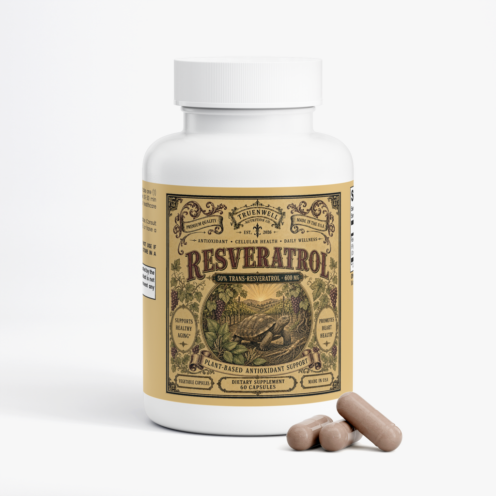 Resveratrol 50% – 600 mg Antioxidant Support – 60 Capsules
