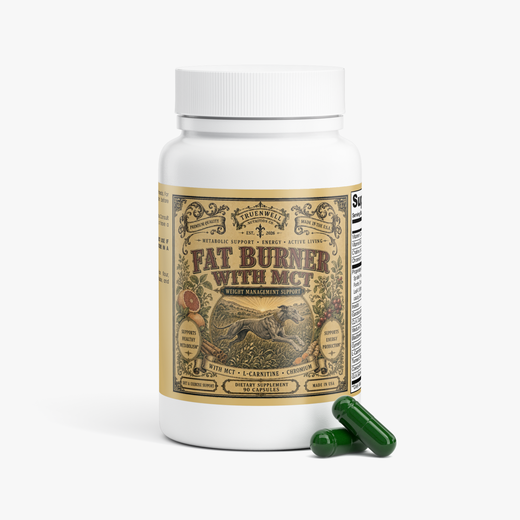 Fat Burner with MCT – Metabolic & Weight Management Support – 90 Capsules