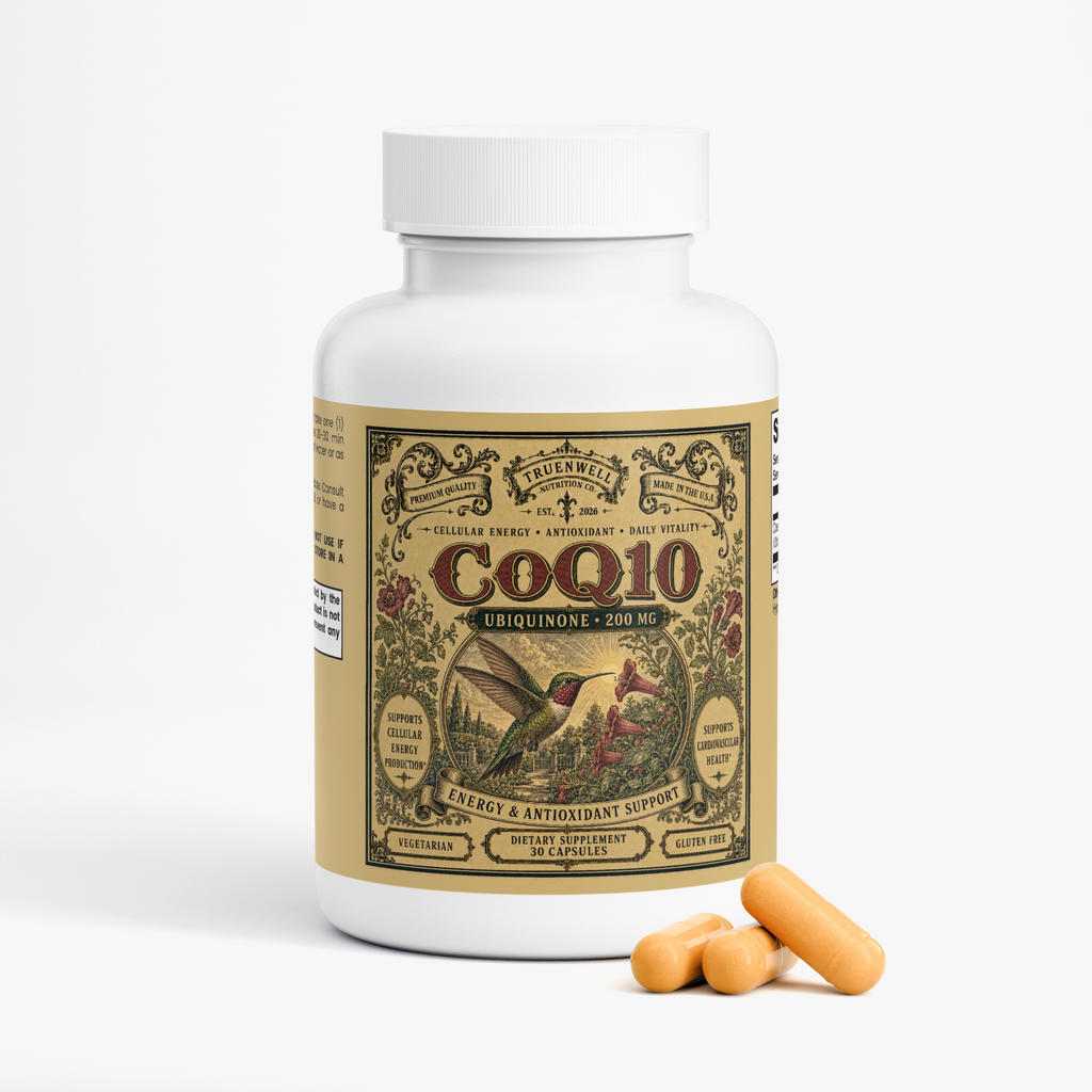 CoQ10 Ubiquinone 200 mg – Cellular Energy Support – 30 Capsules