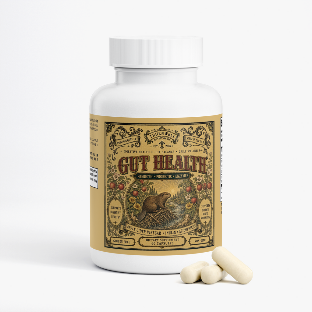 Gut Health – Prebiotic, Probiotic & Digestive Enzymes – 60 Capsules