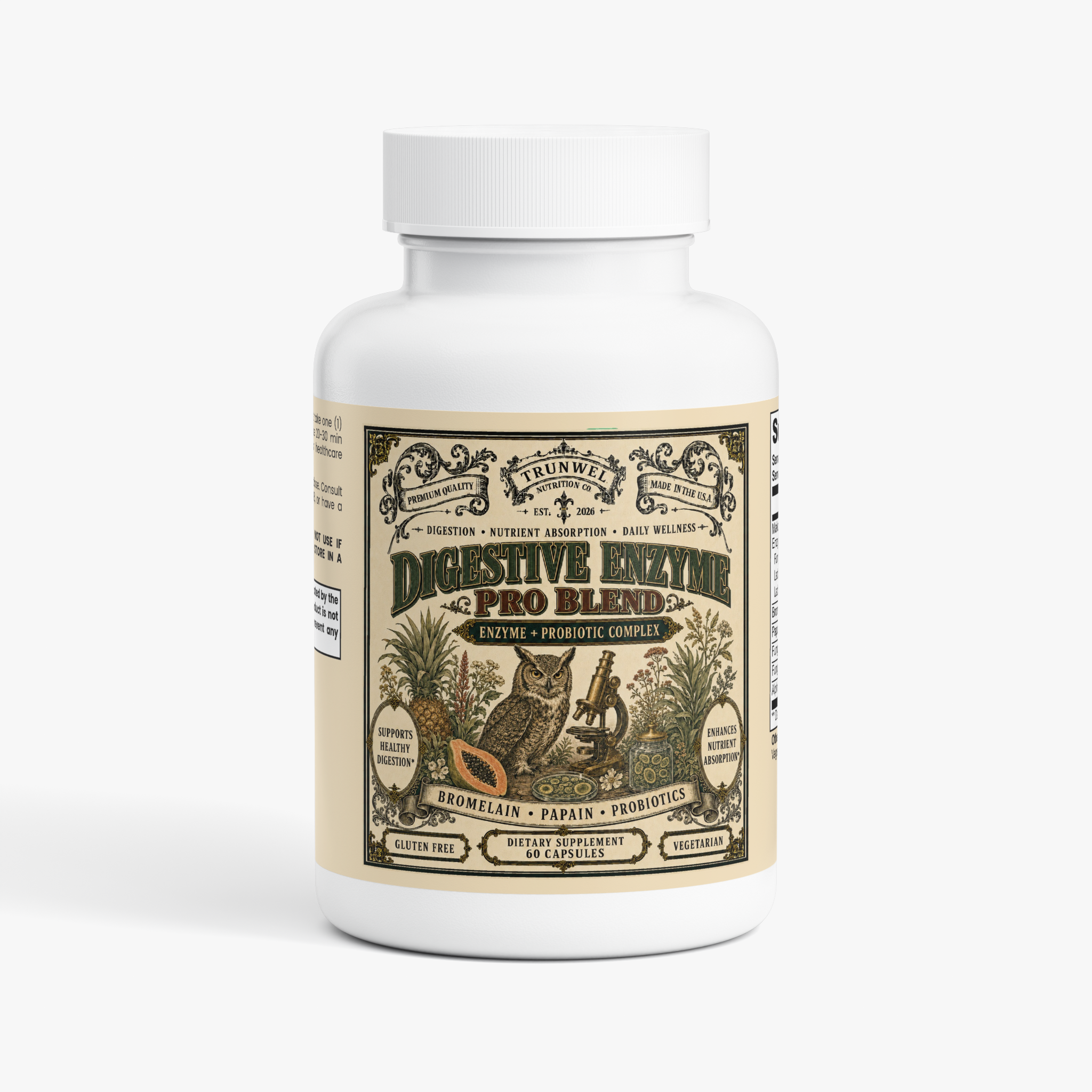 Digestive Enzyme Pro Blend with Probiotics – 60 Capsules