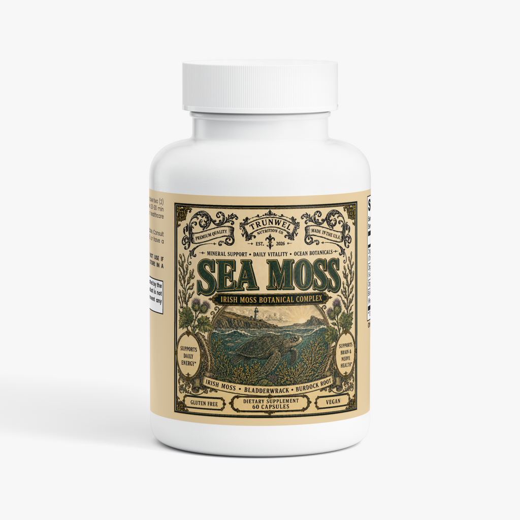 Organic Sea Moss with Bladderwrack & Burdock – 60 Capsules