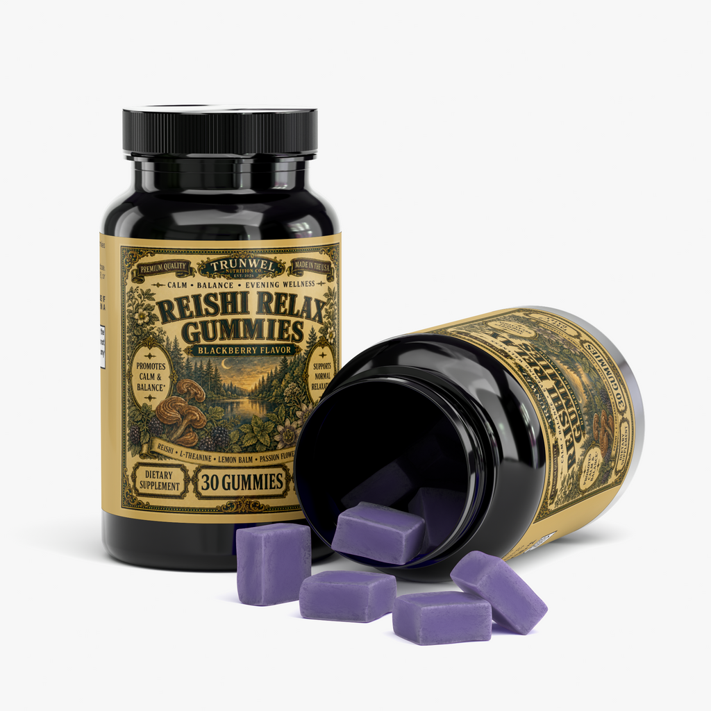 Reishi Mushroom Gummies – Blackberry Flavor – 30 Gummies | TRUNWEL