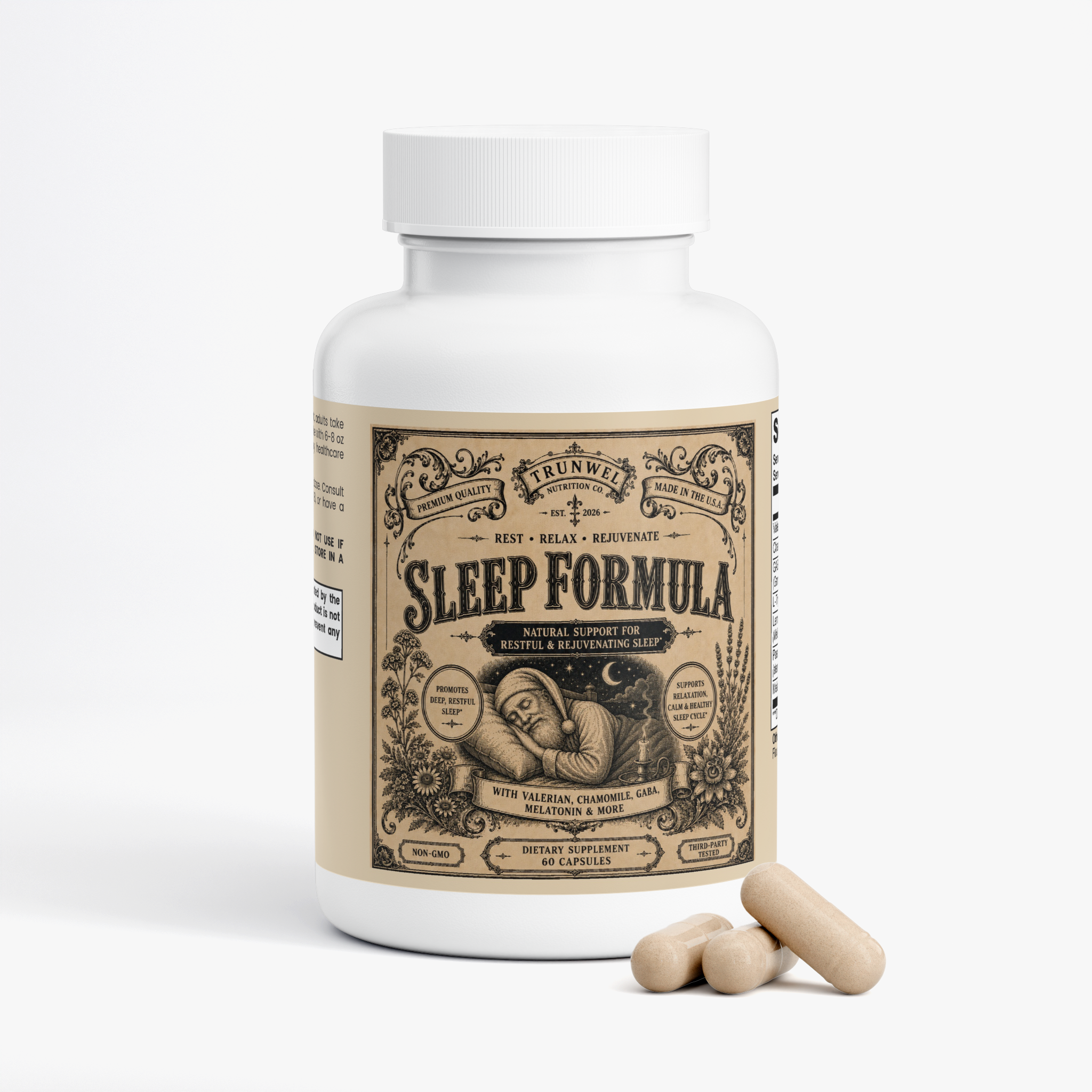 Nighttime Botanical Formula – 60 Capsules | TRUNWEL