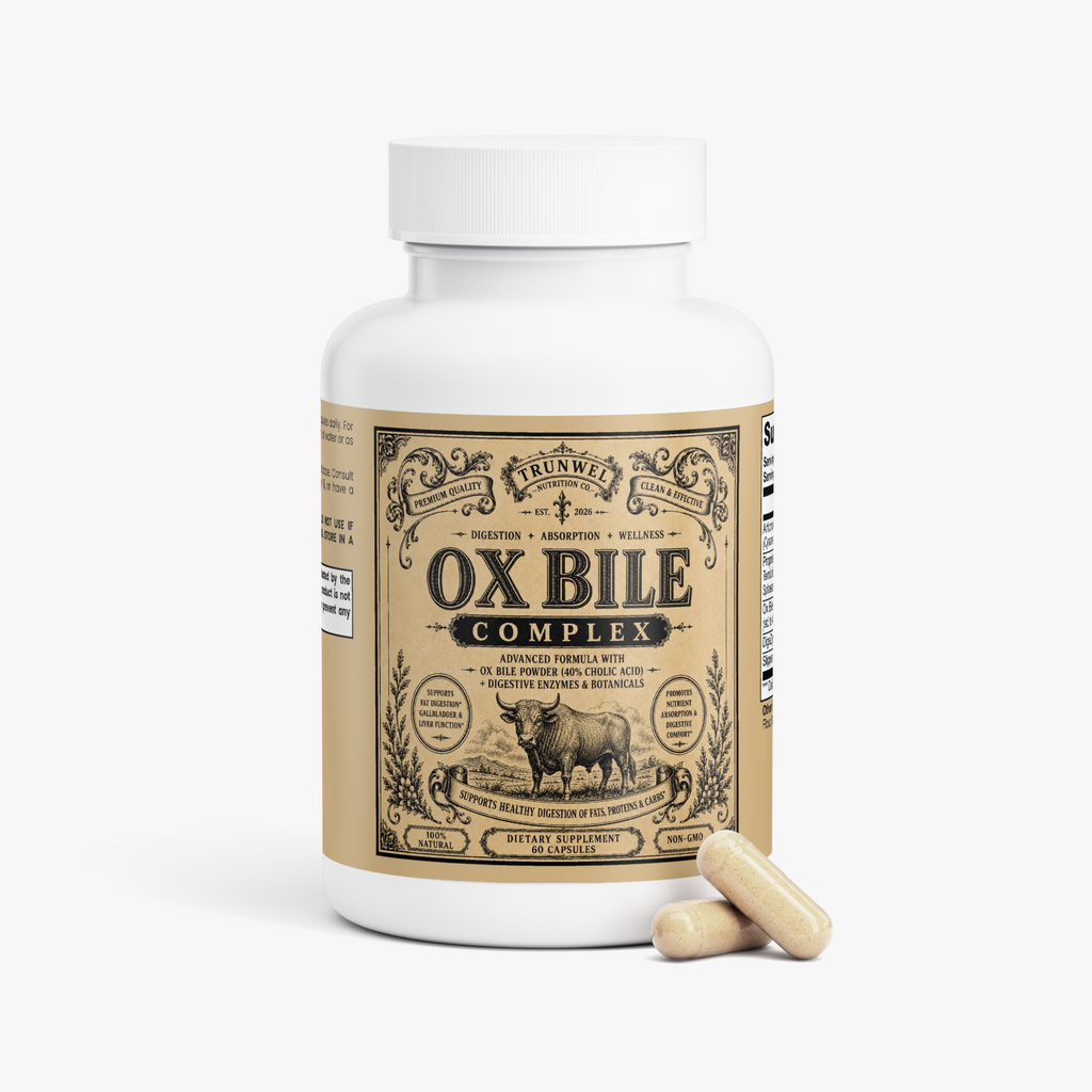 Ox Bile Complex – Premium Digestive Support Formula – 60 Capsules