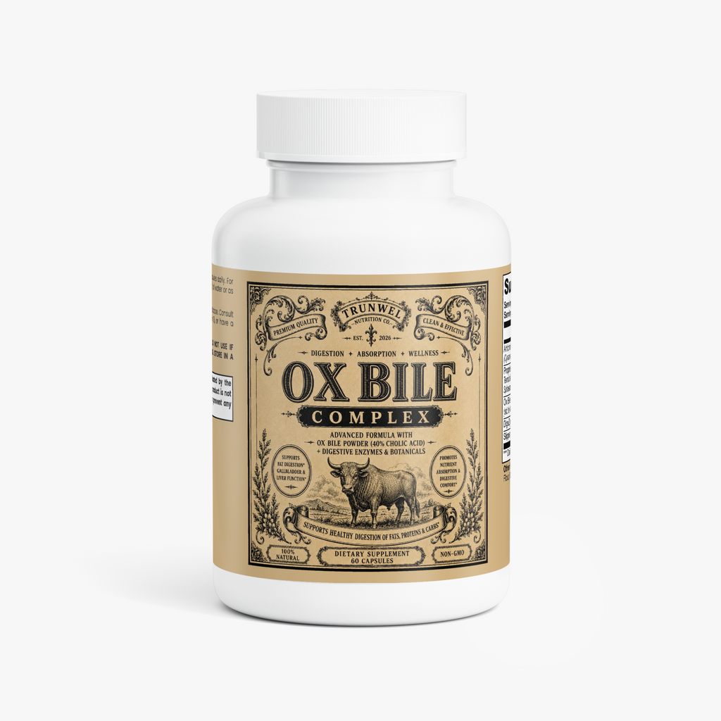 Ox Bile Complex – Premium Digestive Support Formula – 60 Capsules
