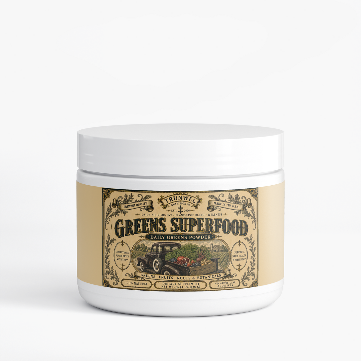 Greens Superfood Powder – Greens, Fruits & Botanicals – 4.44 oz
