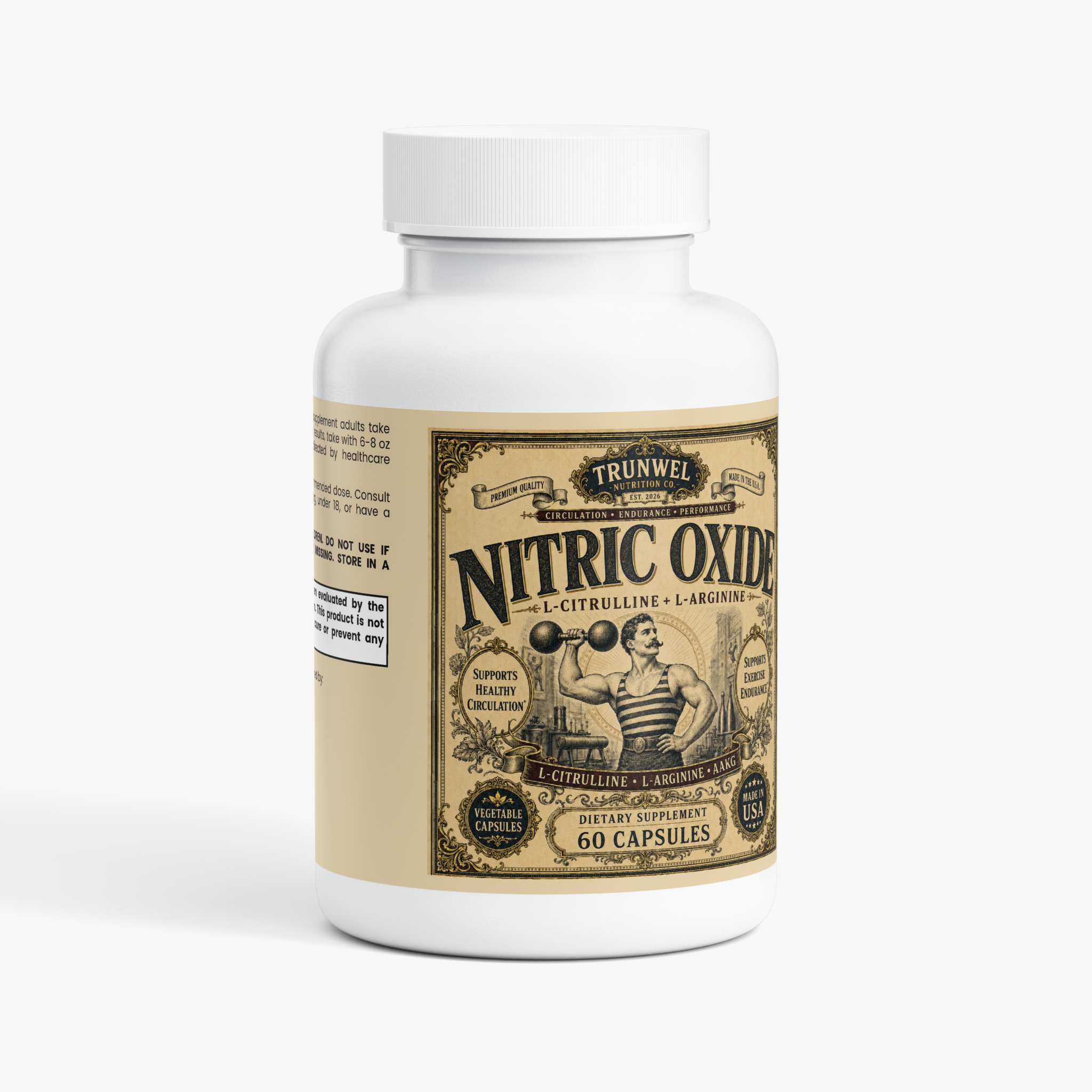 Nitric Oxide Support with L-Citrulline & L-Arginine – 60 Capsules