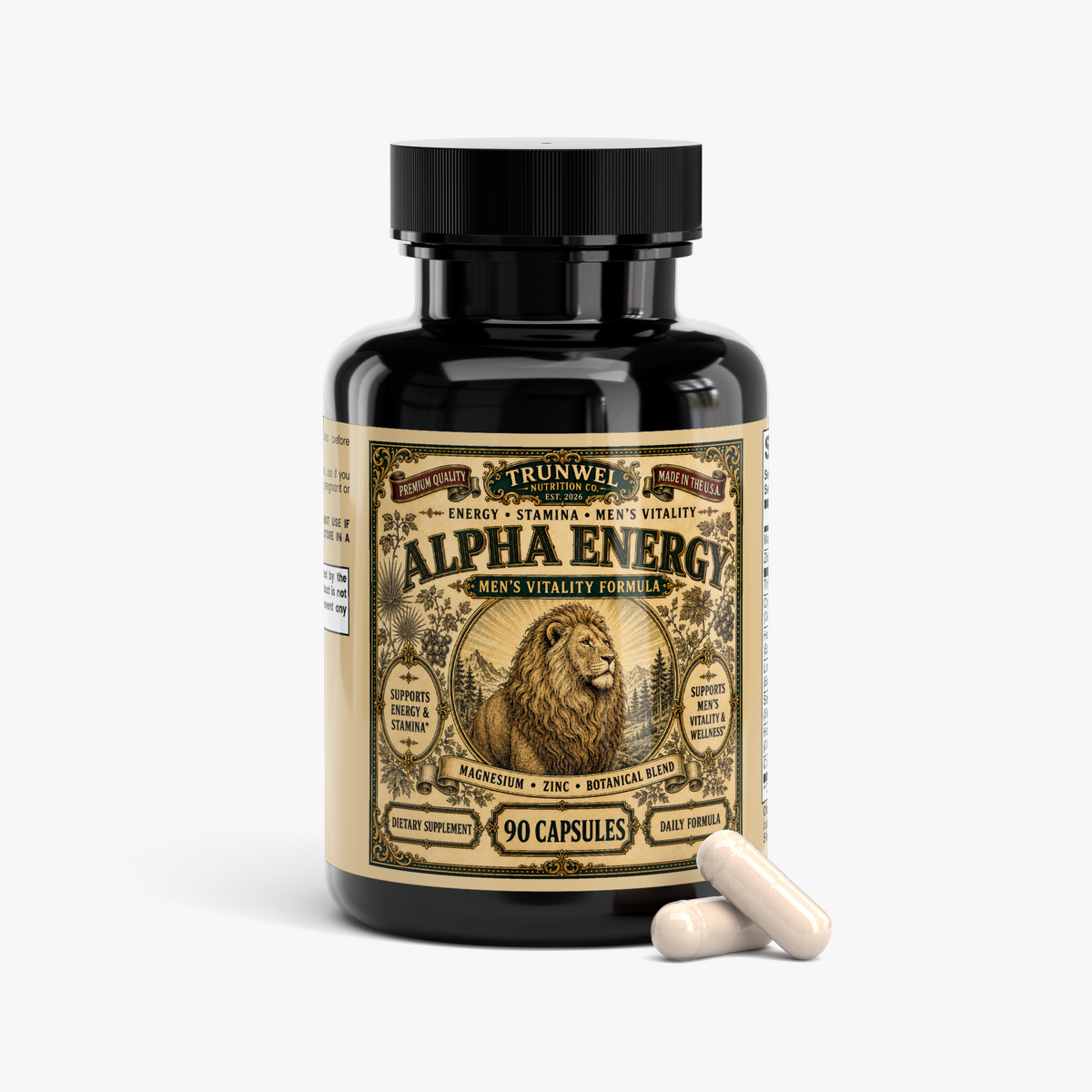 Alpha Energy Men’s Vitality Capsules – 90 Count