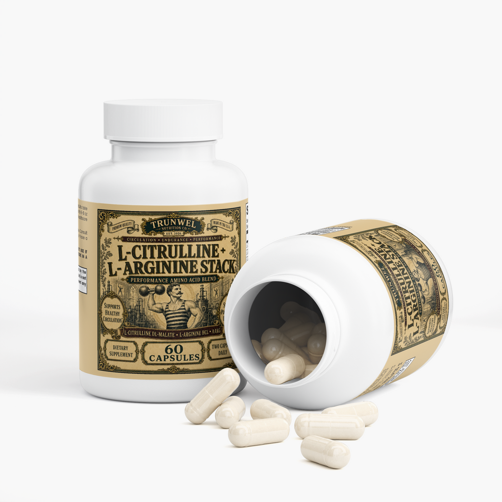 L-Citrulline & L-Arginine Stack – Performance Amino Acid Blend – 60 Capsules