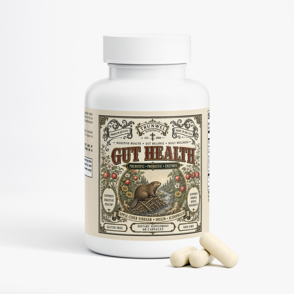 Gut Health – Prebiotic, Probiotic & Digestive Enzymes – 60 Capsules