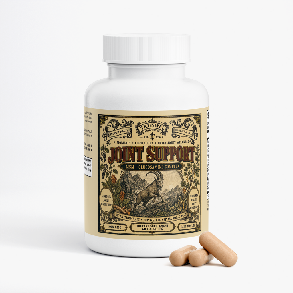 Joint Support with MSM, Glucosamine & Turmeric – 60 Capsules