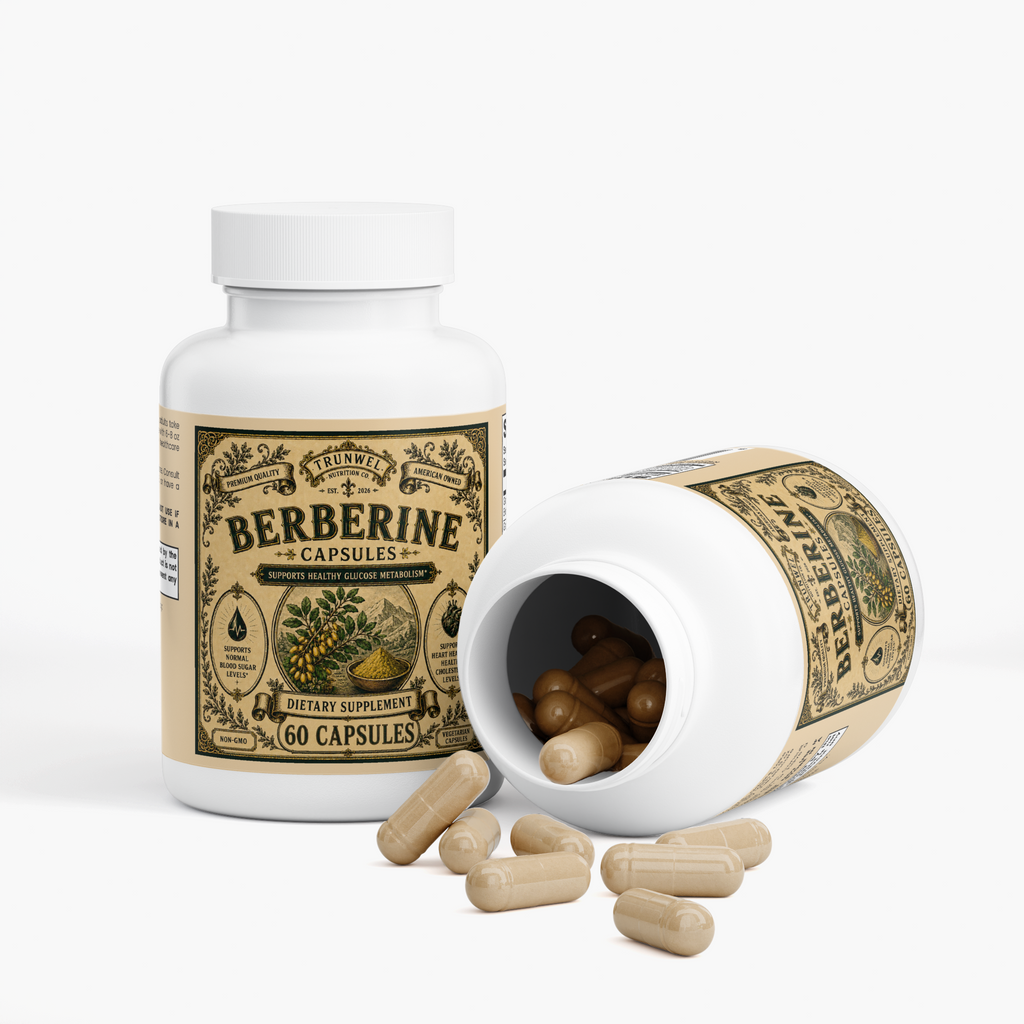 Berberine HCl Capsules – Metabolic Wellness Support – 60 Capsules