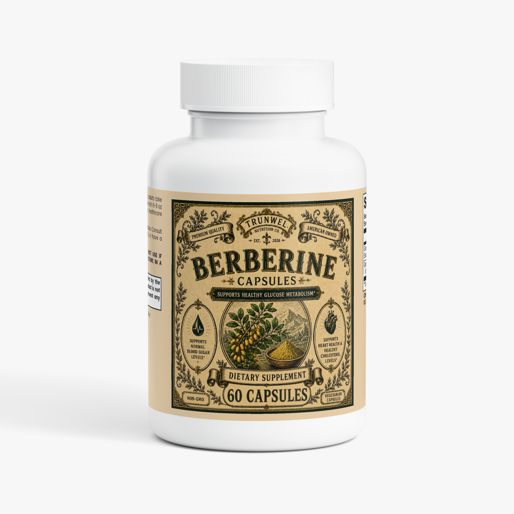 Berberine HCl Capsules – Metabolic Wellness Support – 60 Capsules