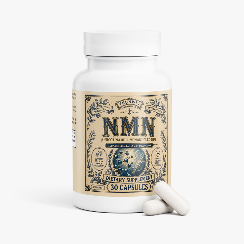 NMN 500mg – β-Nicotinamide Mononucleotide – 30 Vegetarian Capsules