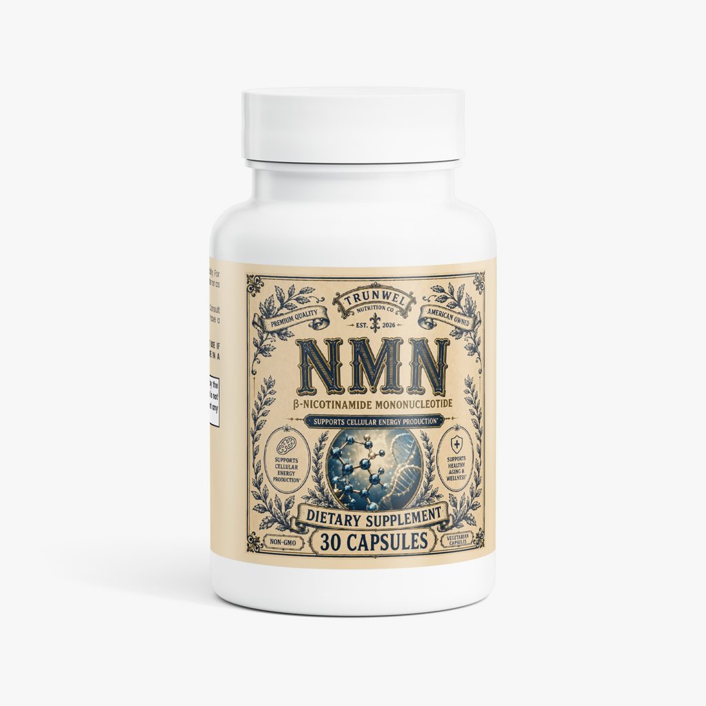 NMN 500mg – β-Nicotinamide Mononucleotide – 30 Vegetarian Capsules