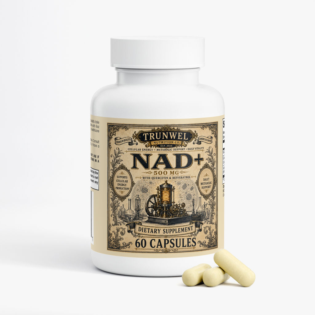 NAD+ 500 mg with Quercetin & Resveratrol – 60 Capsules