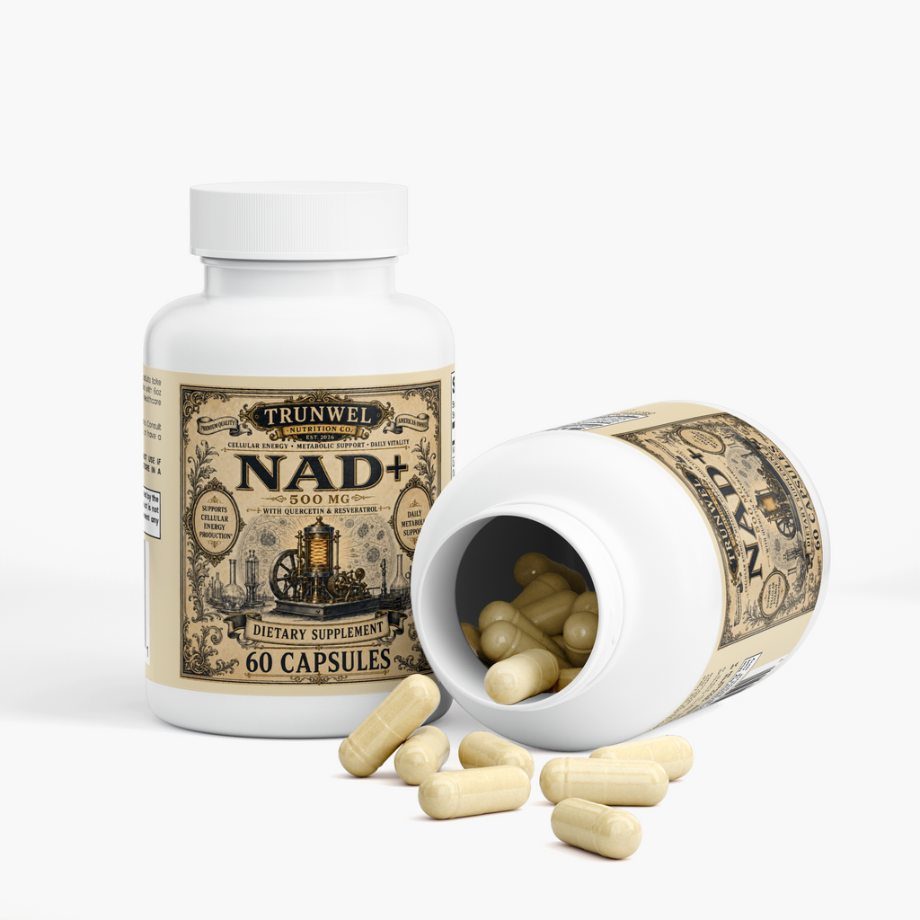NAD+ 500 mg with Quercetin & Resveratrol – 60 Capsules