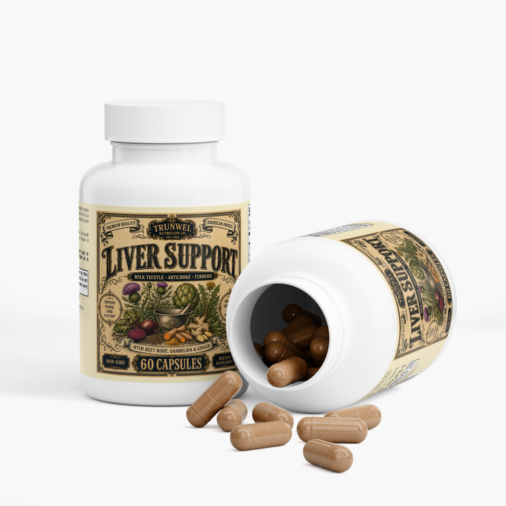 Liver Support with Milk Thistle, Artichoke & Turmeric – 60 Capsules