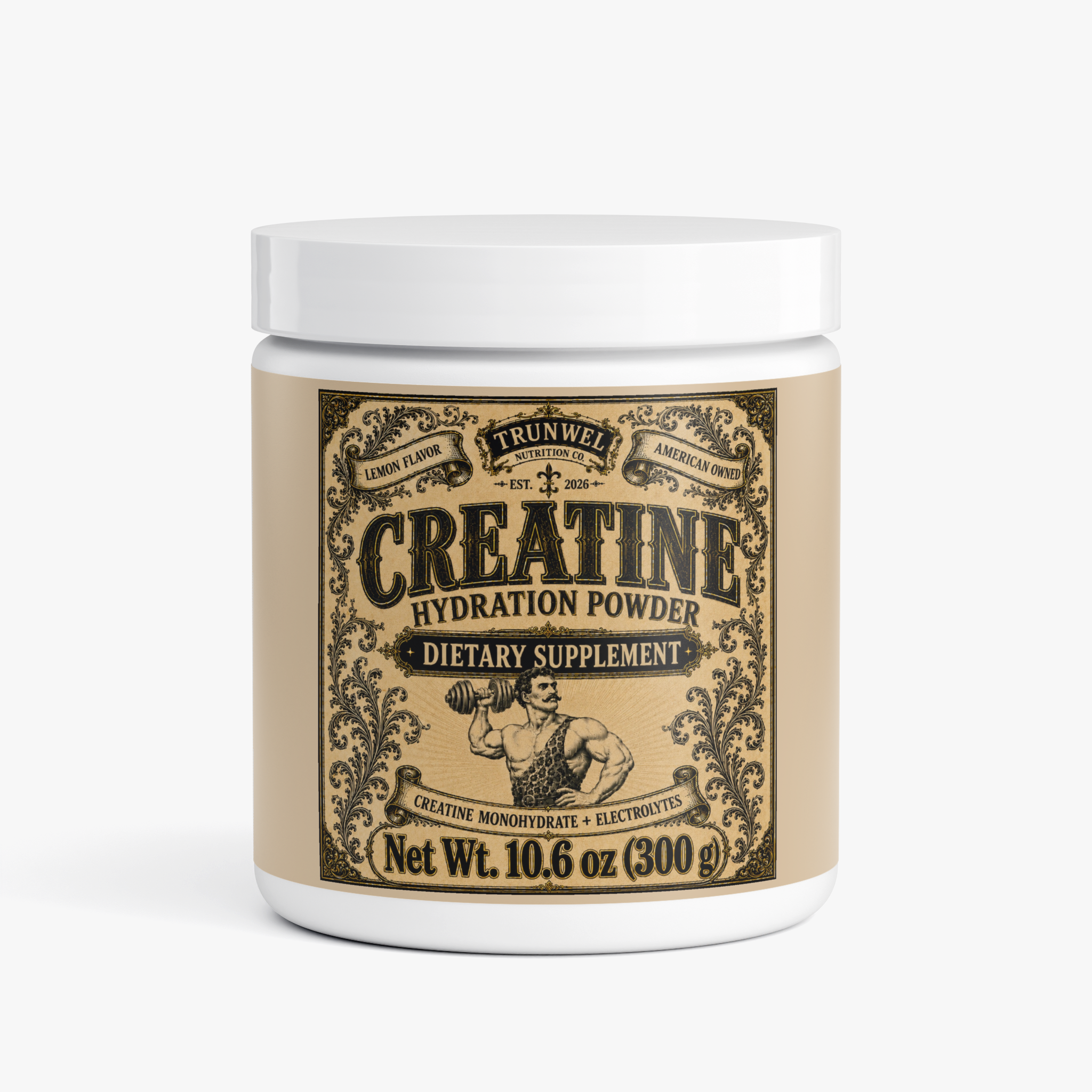 Creatine Monohydrate Hydration Powder with Electrolytes - Lemon