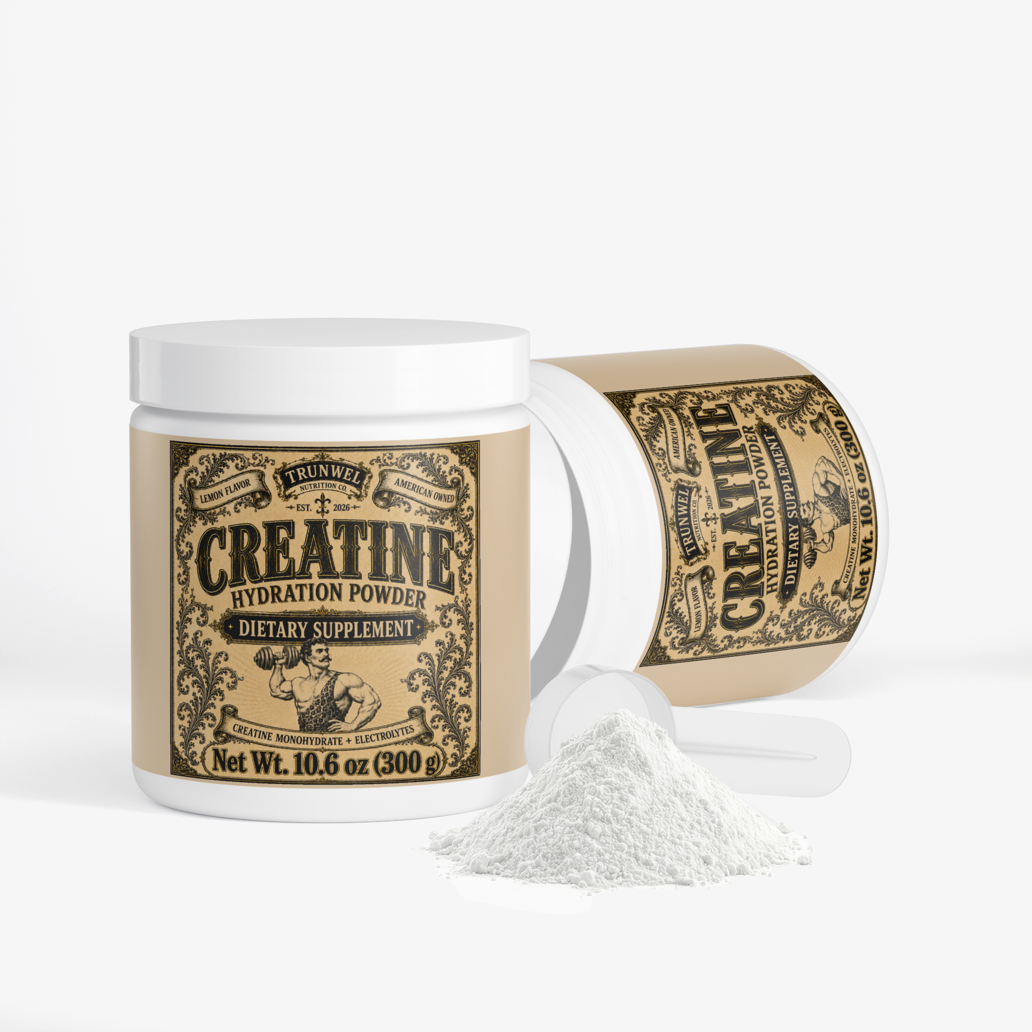 Creatine Monohydrate Hydration Powder with Electrolytes - Lemon