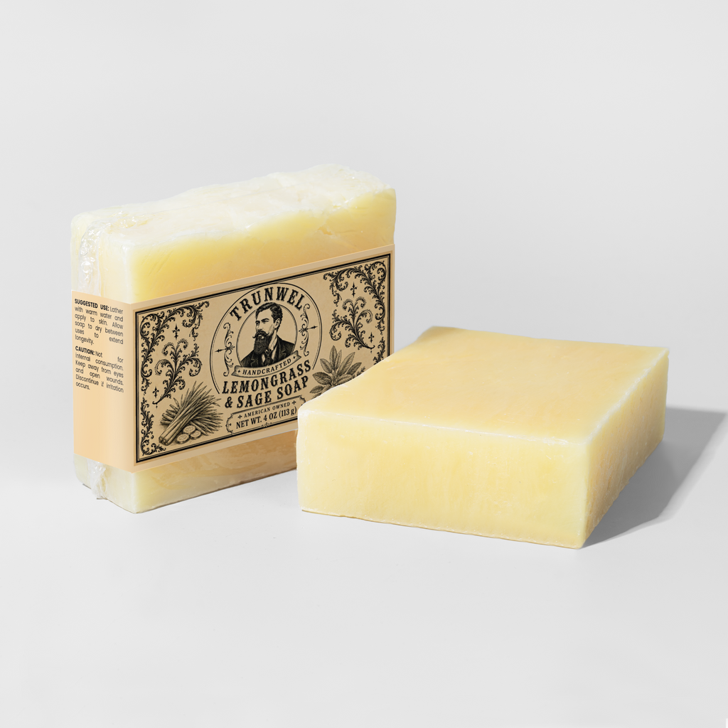 TRUNWEL Handcrafted Lemongrass & Sage Soap