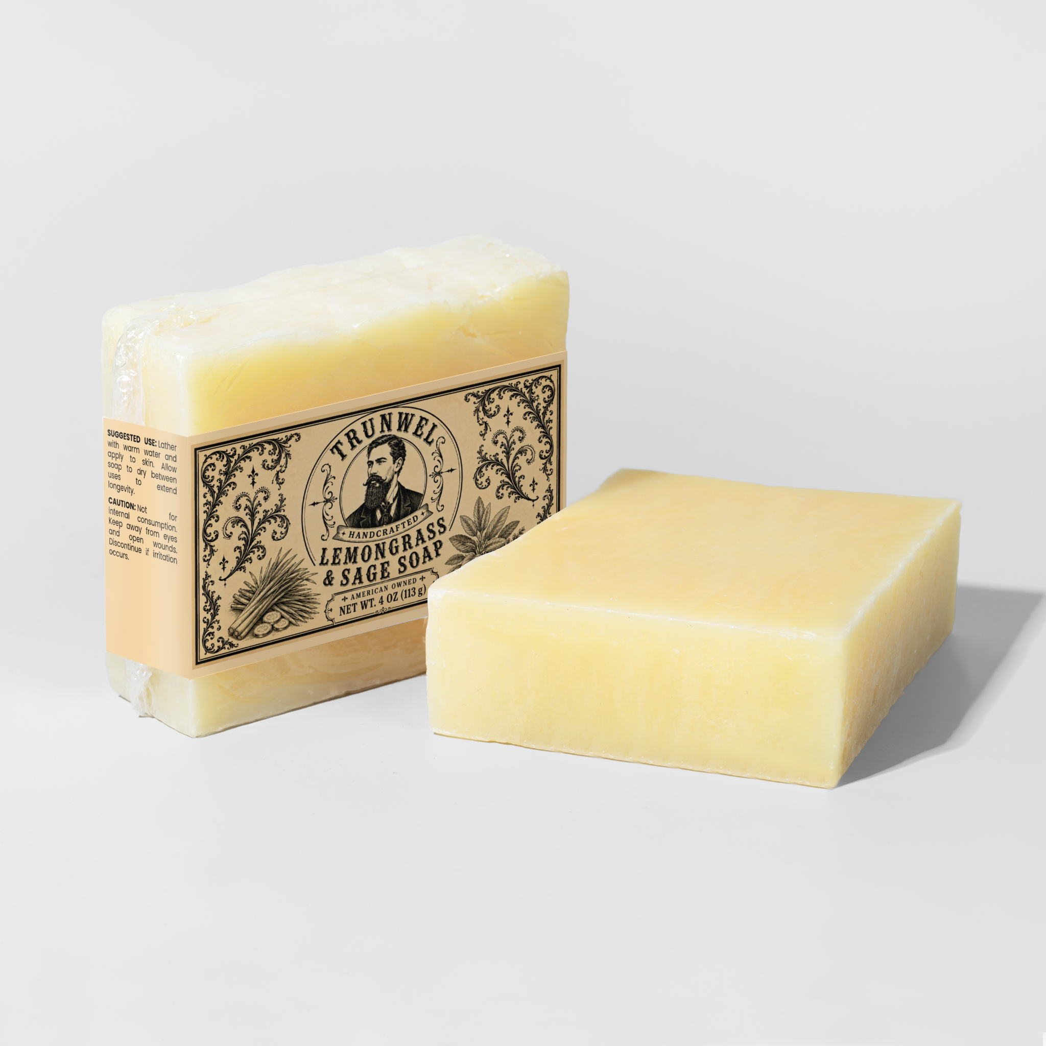 TRUNWEL Handcrafted Lemongrass & Sage Soap