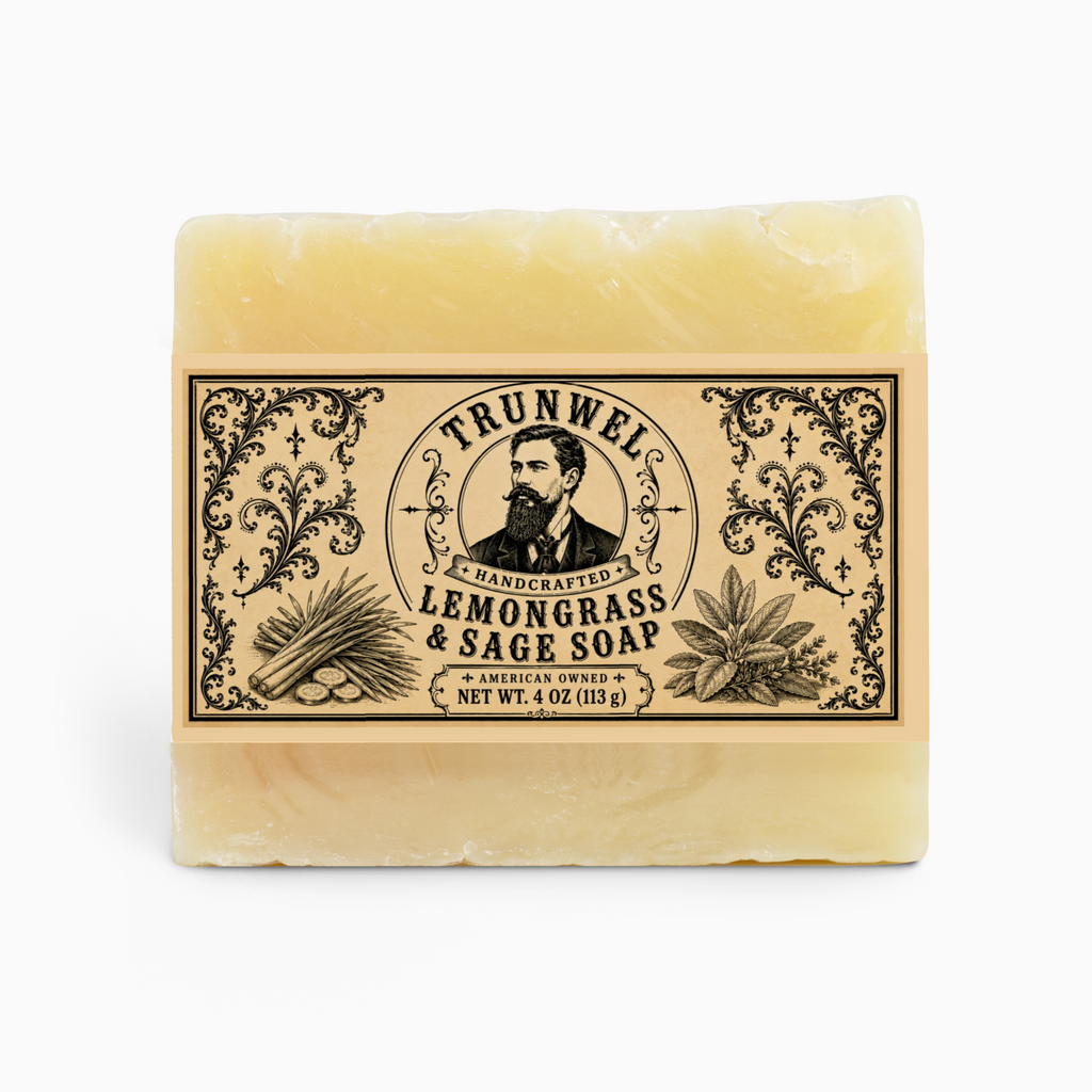 TRUNWEL Handcrafted Lemongrass & Sage Soap