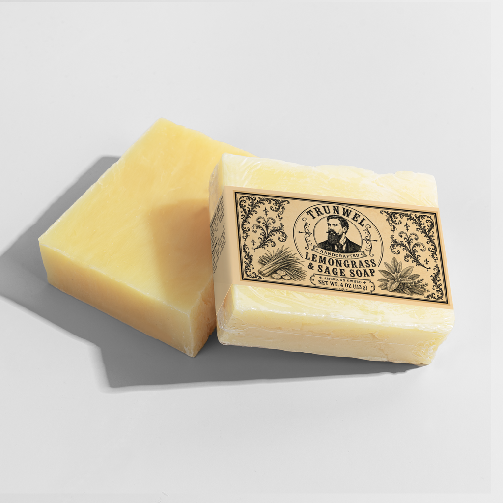 TRUNWEL Handcrafted Lemongrass & Sage Soap