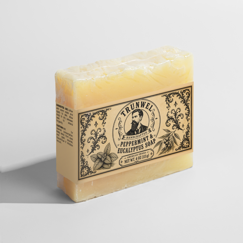 TRUNWEL Handcrafted Peppermint & Eucalyptus Soap