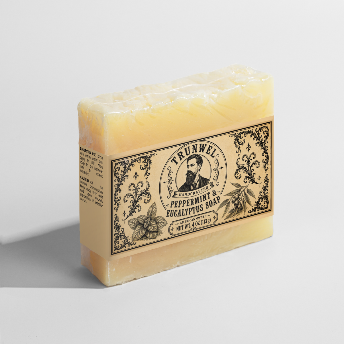 TRUNWEL Handcrafted Peppermint & Eucalyptus Soap