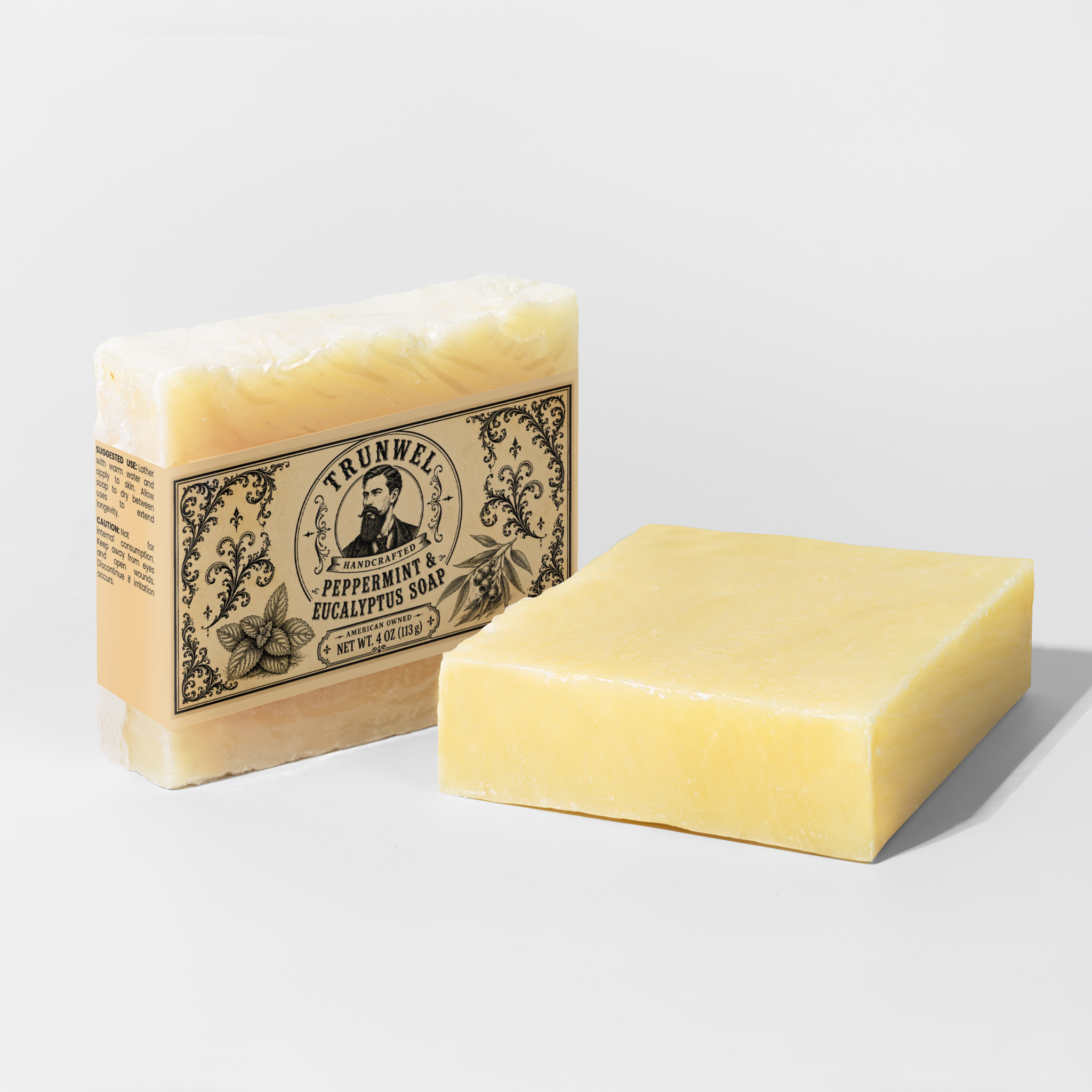 TRUNWEL Handcrafted Peppermint & Eucalyptus Soap