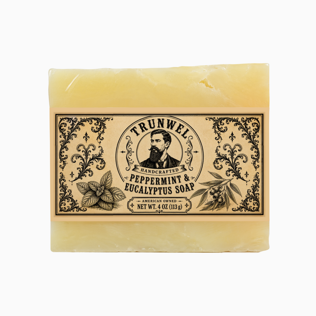 TRUNWEL Handcrafted Peppermint & Eucalyptus Soap