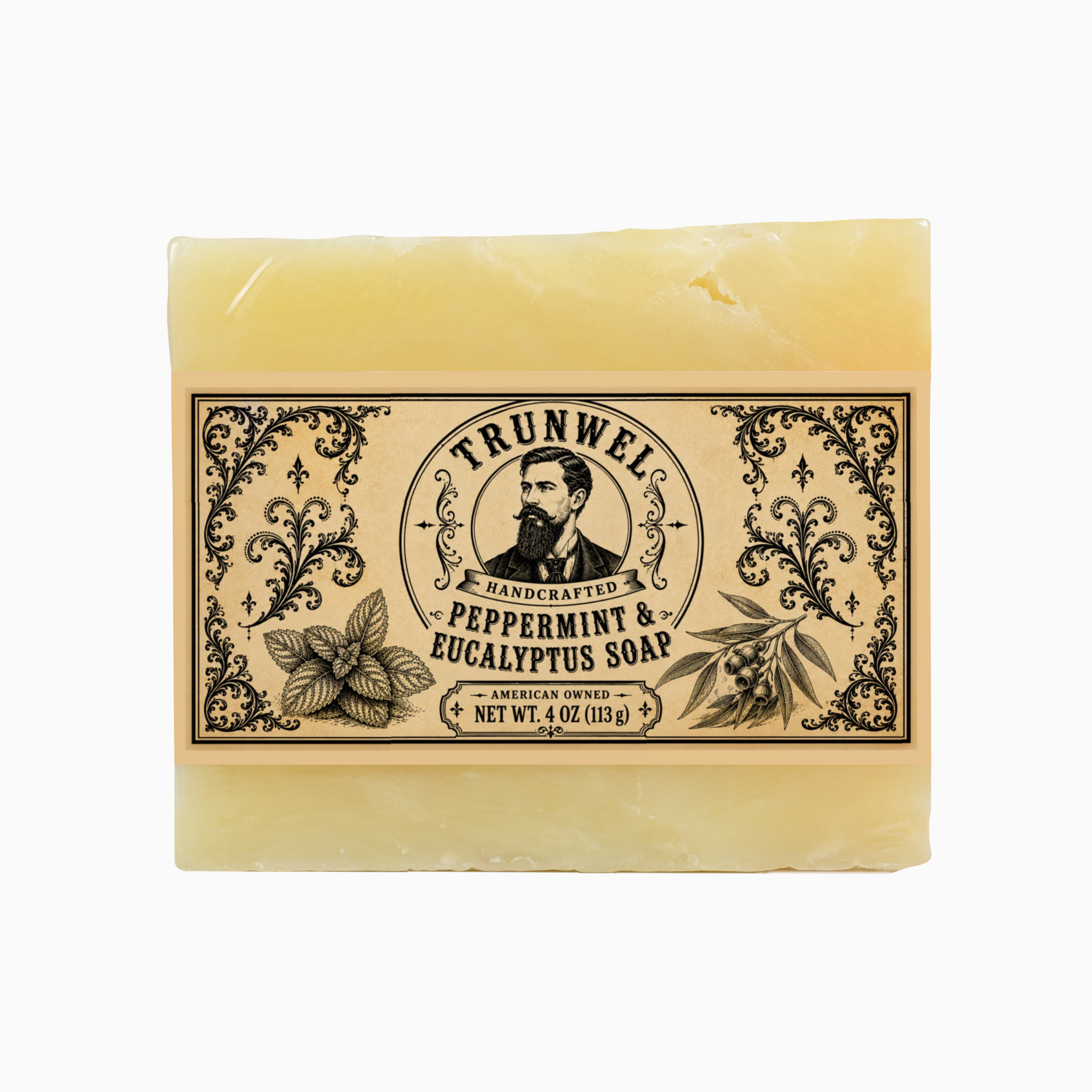 TRUNWEL Handcrafted Peppermint & Eucalyptus Soap