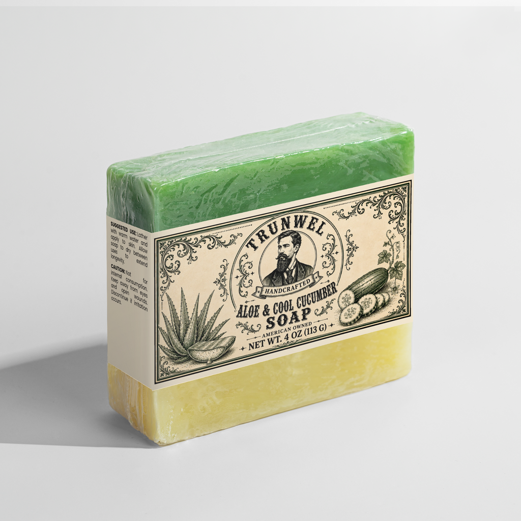 TRUNWEL Handcrafted Aloe & Cool Cucumber Soap
