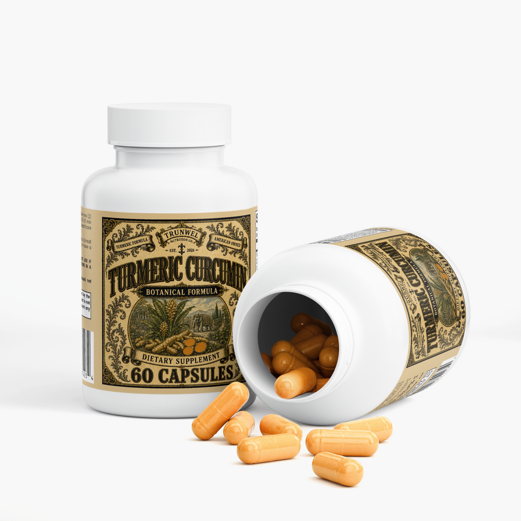 Turmeric Curcumin – Botanical Formula with Glucosamine, Chondroitin, Boswellia, MSM, Ginger & BioPerine – 60 Capsules