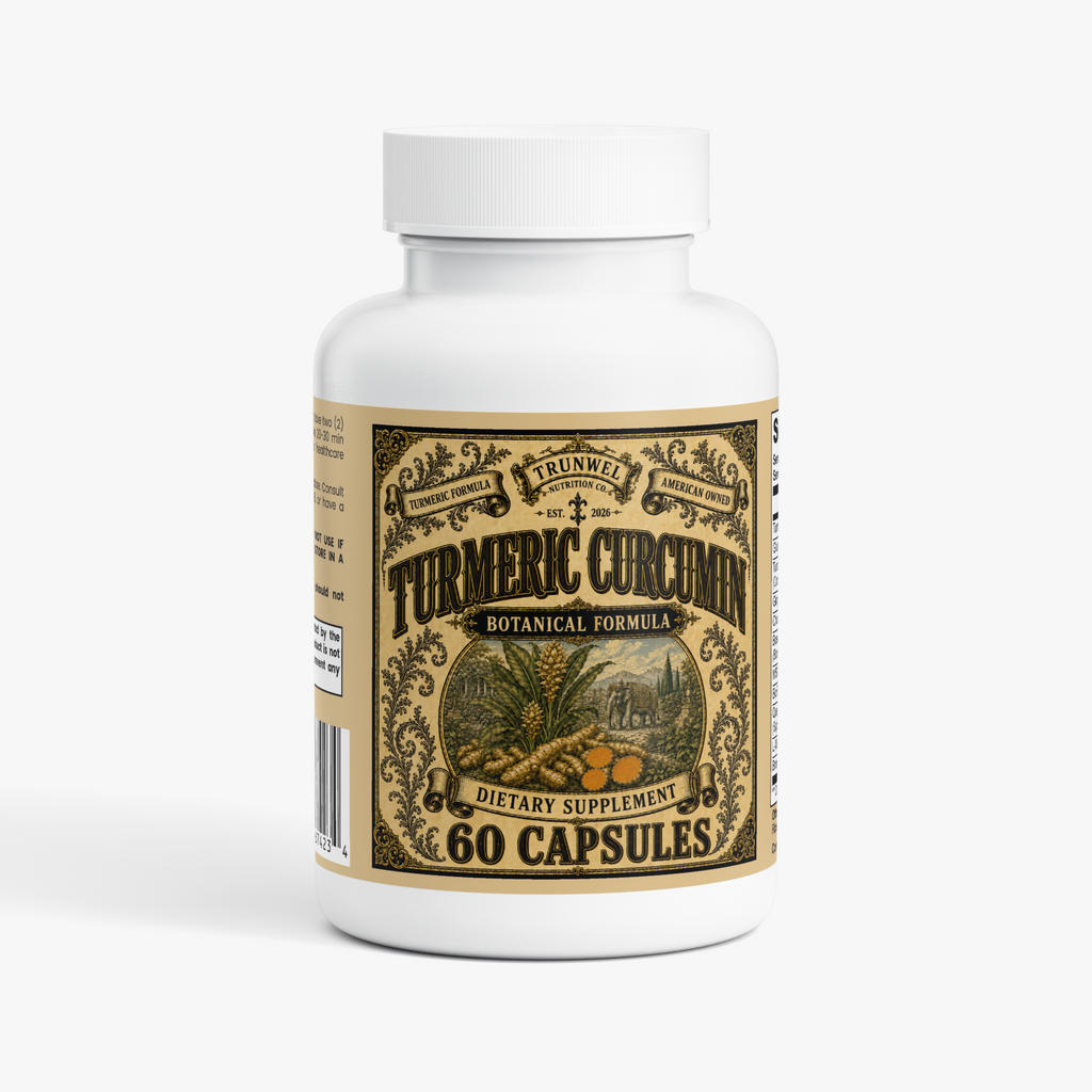 Turmeric Curcumin – Botanical Formula with Glucosamine, Chondroitin, Boswellia, MSM, Ginger & BioPerine – 60 Capsules