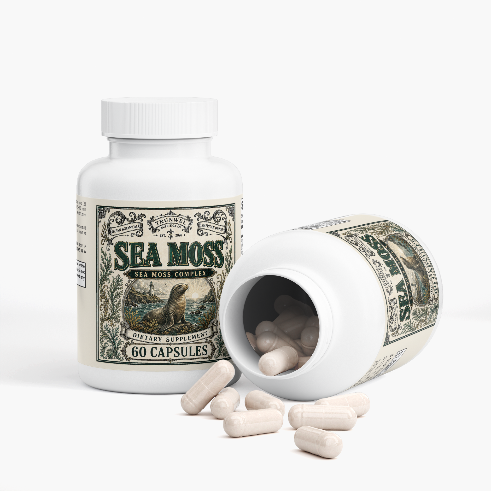 Sea Moss with Bladderwrack & Burdock – 60 Capsules