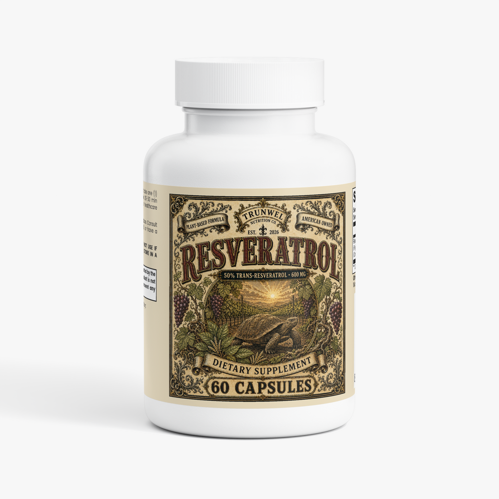 Resveratrol  – 600 mg Antioxidant Support – 60 Capsules
