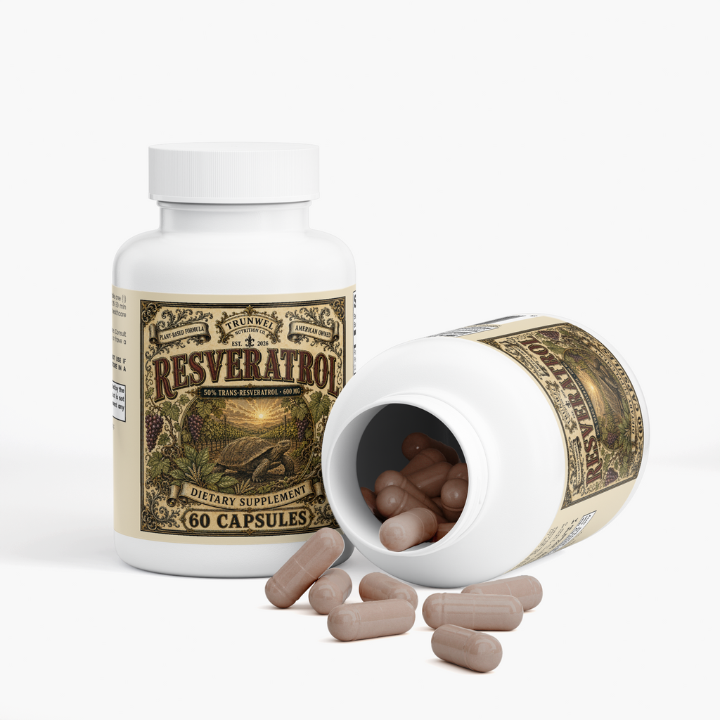 Resveratrol  – 600 mg Antioxidant Support – 60 Capsules
