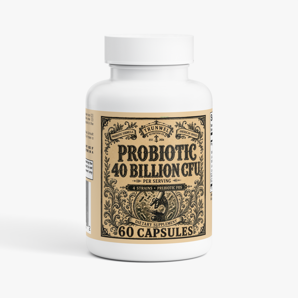 Probiotic 40 Billion CFU with Prebiotics – 60 Capsules