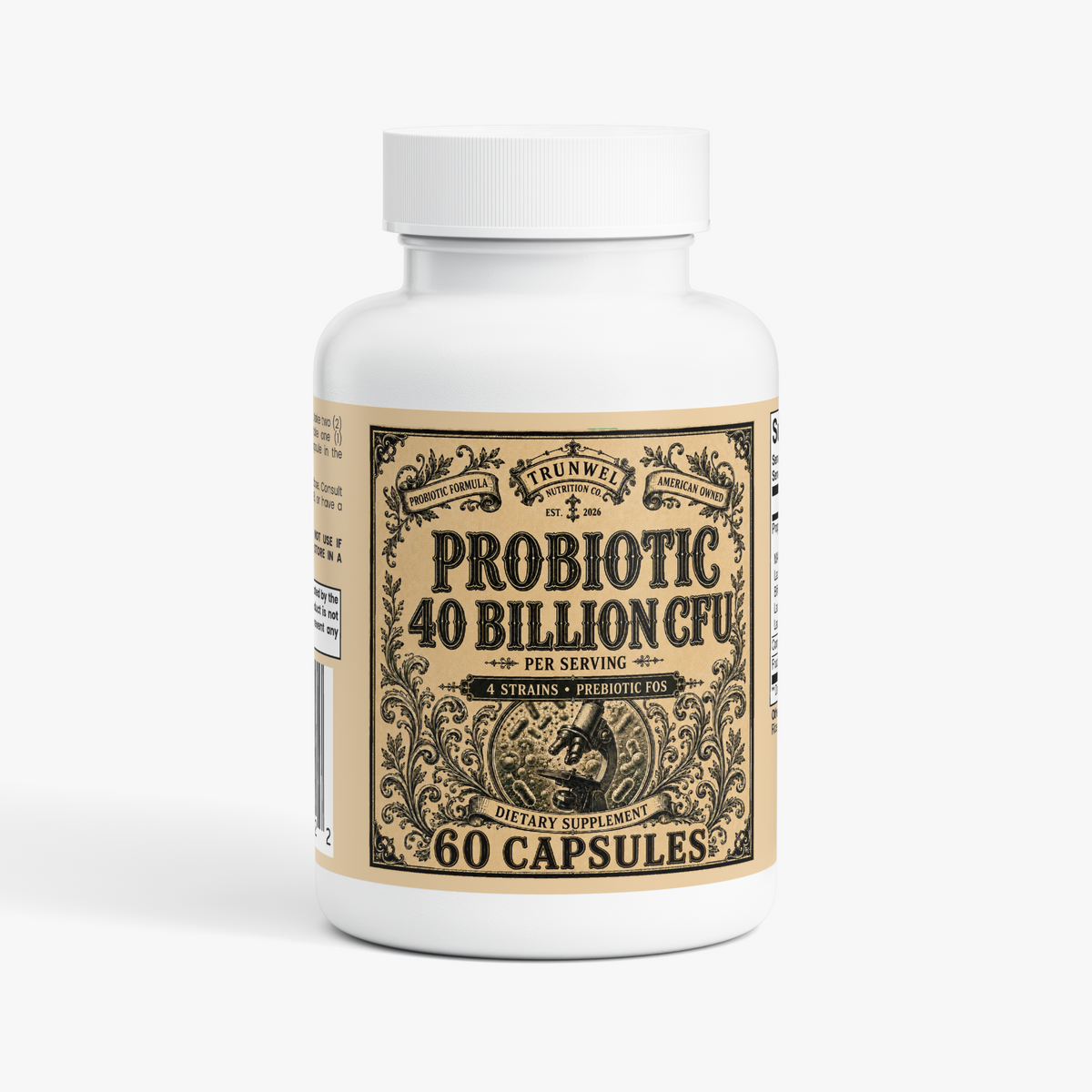 Probiotic 40 Billion CFU with Prebiotics – 60 Capsules